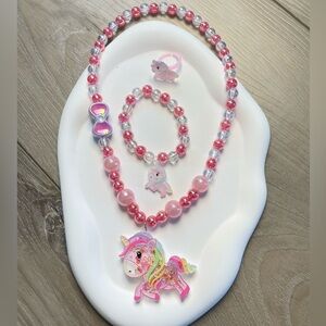 Unicorn jewelry set for kiddos